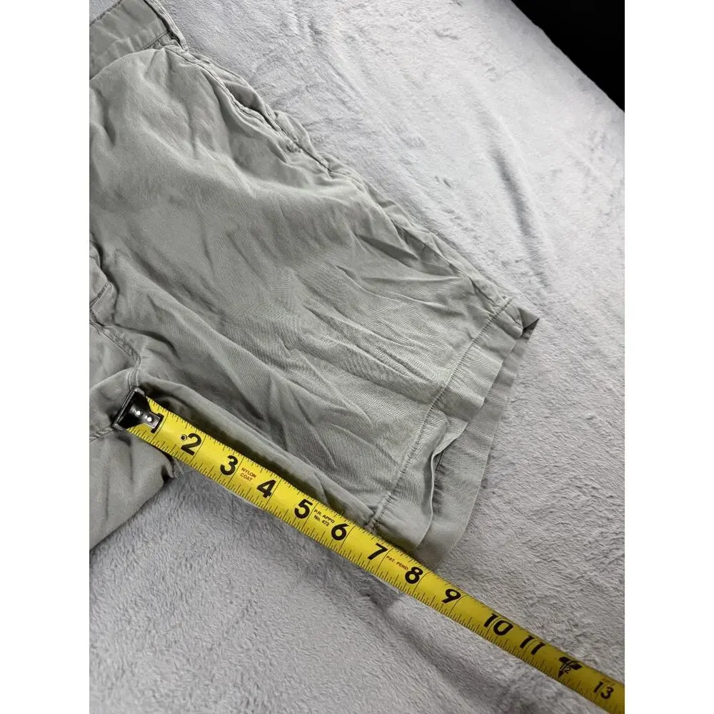 Faherty Mens Gray Island Life Chino Shorts Size 32x8 Flat Front Cotton Beach